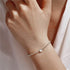 Fashionable Ins Style s925 Pure Silver Single Diamond Set Round Bead Women's Bracelet - MOWTE
