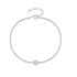 Fashionable Ins Style s925 Pure Silver Single Diamond Set Round Bead Women's Bracelet - MOWTE