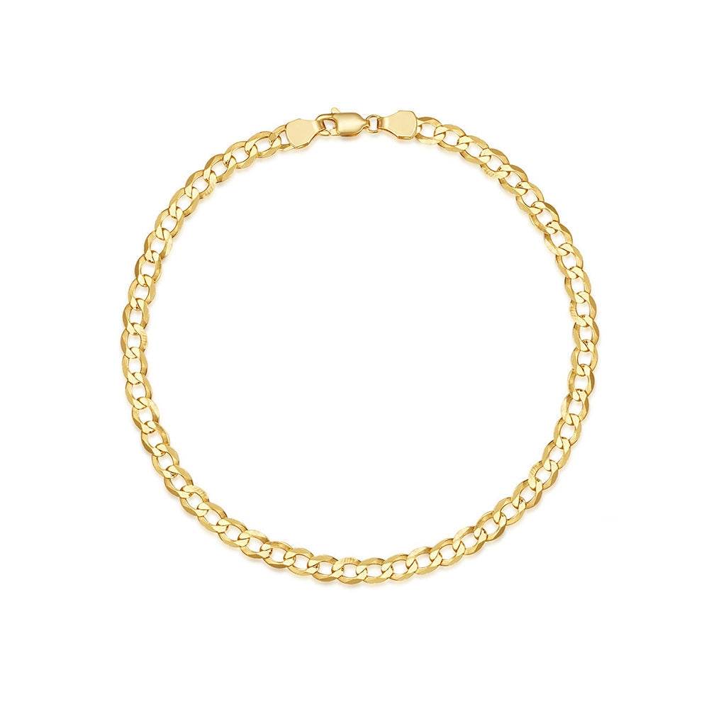 S925 sterling silver basic matching chain Cuban chain women's daily wearing bracelet - MOWTE