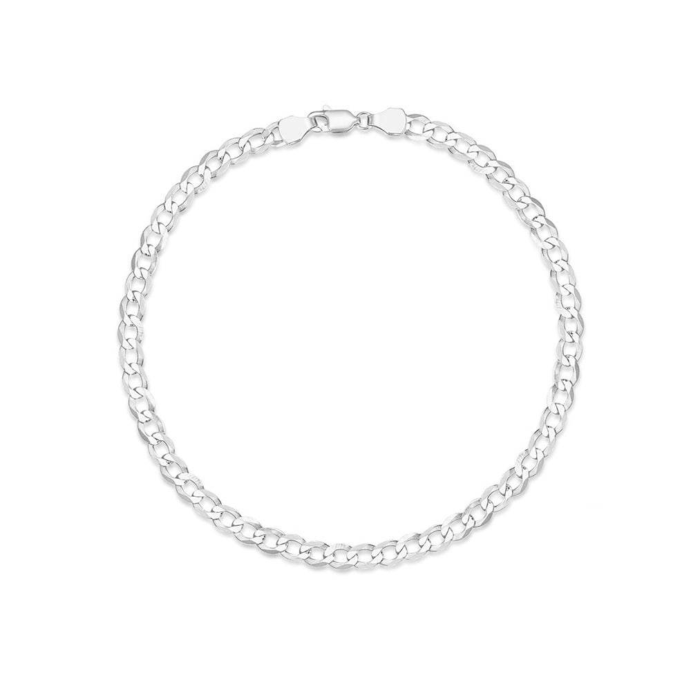 S925 sterling silver basic matching chain Cuban chain women's daily wearing bracelet - MOWTE