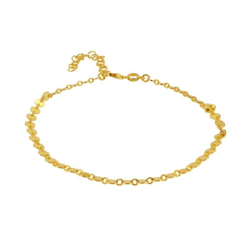 S925 sterling silver round bracelet ins minimalist