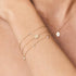 S925 pure silver single diamond inlaid round brand octagonal star women's bracelet - MOWTE