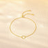 925 sterling silver geometric circle necklace women's ins minimalist bracelet - MOWTE