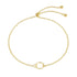 925 sterling silver geometric circle necklace women's ins minimalist bracelet - MOWTE