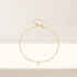 S925 pure silver single diamond inlaid layered daily outfit women's bracelet - MOWTE