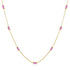 925 sterling silver exquisite simple fine chain color diamond collarbone chain necklace - MOWTE