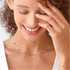 925 sterling silver exquisite simple fine chain color diamond collarbone chain necklace - MOWTE