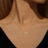 S925 sterling silver clover diamond inlaid exquisite pendant collarbone flower necklace for women - MOWTE