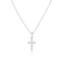 S925 pure silver luxury cross collarbone necklace - MOWTE