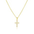 S925 pure silver luxury cross collarbone necklace - MOWTE
