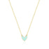 S925 pure silver heart-shaped oil drop necklace - MOWTE