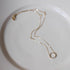 925 sterling silver collarbone chain with zircon full diamond circle necklace - MOWTE