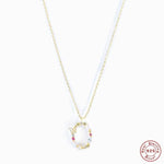New S925 sterling silver color diamond butterfly 26 letter pendant - MOWTE