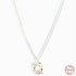 New S925 sterling silver color diamond butterfly 26 letter pendant - MOWTE