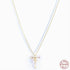 New S925 sterling silver color diamond butterfly 26 letter pendant - MOWTE