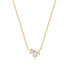 925 sterling silver geometric single diamond inlaid women's layered necklace - MOWTE