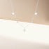 S925 sterling silver tassel zircon pendant round badge collarbone necklace for women - MOWTE
