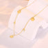 S925 sterling silver tassel zircon pendant round badge collarbone necklace for women - MOWTE