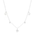 S925 sterling silver tassel zircon pendant round badge collarbone necklace for women - MOWTE
