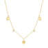 S925 sterling silver tassel zircon pendant round badge collarbone necklace for women - MOWTE