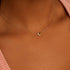 S925 sterling silver double jointed heart-shaped zircon collarbone chain - MOWTE