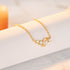 S925 pure silver geometric pearl diamond women's collarbone necklace - MOWTE