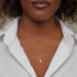 S925 sterling silver water droplet diamond women's collarbone chain - MOWTE