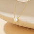 S925 sterling silver personalized geometric water droplet diamond collarbone necklace - MOWTE