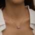 925 sterling silver bow pearl necklace - MOWTE