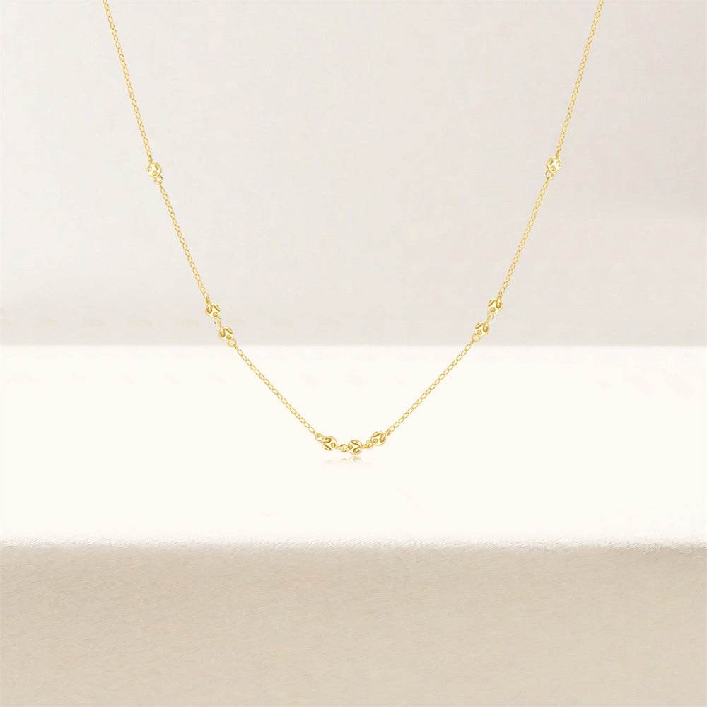 S925 sterling silver creative circular retro necklace - MOWTE