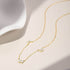 S925 sterling silver irregular geometric zircon diamond set butterfly collarbone necklace - MOWTE