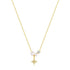 S925 pure silver exquisite pearl octagonal star high-end feeling collarbone chain - MOWTE