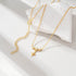 S925 pure silver exquisite floral star diamond necklace - MOWTE
