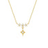 S925 pure silver exquisite floral star diamond necklace - MOWTE