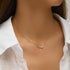 S925 pure silver single row diamond butterfly high-end necklace for women - MOWTE