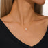 S925 sterling silver diamond pentagram collarbone necklace minimalist necklace - MOWTE