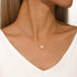 S925 sterling silver diamond pentagram collarbone necklace minimalist necklace - MOWTE