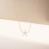 S925 sterling silver diamond pentagram collarbone necklace minimalist necklace - MOWTE