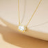 S925 pure silver geometric square diamond inlaid light luxury collarbone chain - MOWTE