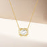 S925 pure silver geometric square diamond inlaid light luxury collarbone chain - MOWTE