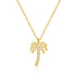 S925 Pure Silver Creative Coconut Tree Diamond Pendant Necklace - MOWTE
