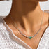 S925 pure silver exquisite luxury single row diamond collarbone chain - MOWTE