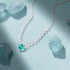 S925 pure silver exquisite luxury single row diamond collarbone chain - MOWTE