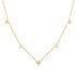 S925 sterling silver four pointed star diamond opal Australian treasure women's layered collarbone chain - MOWTE