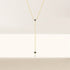 S925 sterling silver Y-shaped diamond daily versatile collarbone chain - MOWTE