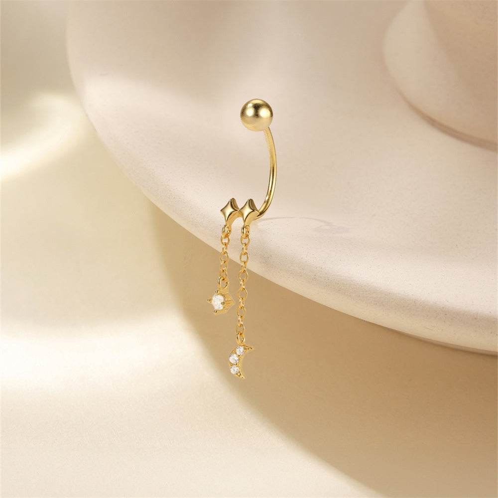 925 sterling silver diamond earrings - MOWTE