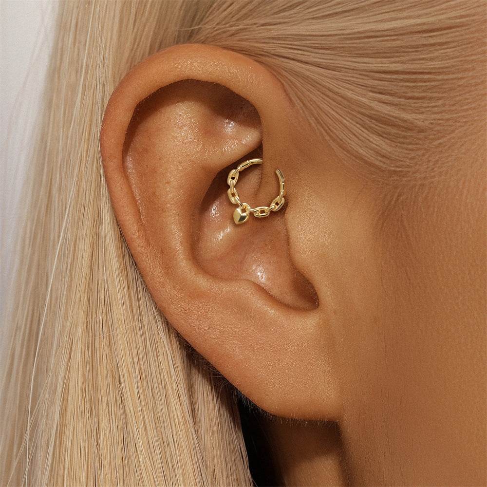 S925 sterling silver daily wear ear bone clip