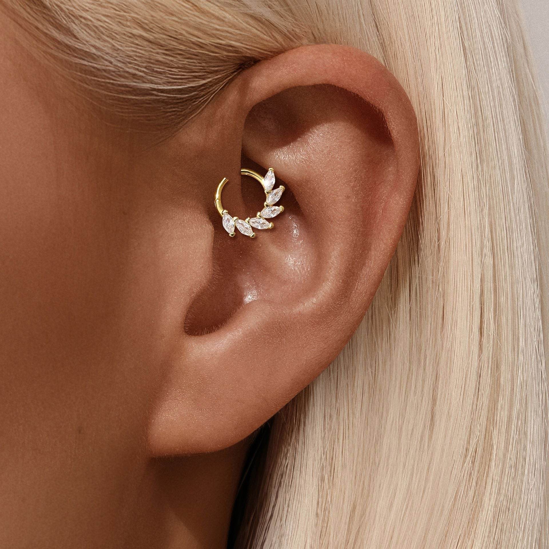 S925 sterling silver daily wear diamond ear bone clip