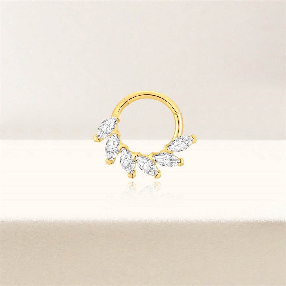 S925 sterling silver daily wear diamond ear bone clip - MOWTE