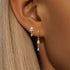 Tassel S925 pure silver stone earrings - MOWTE